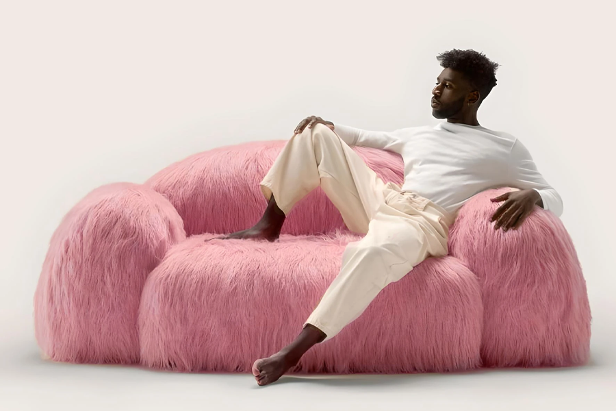 big plush couch