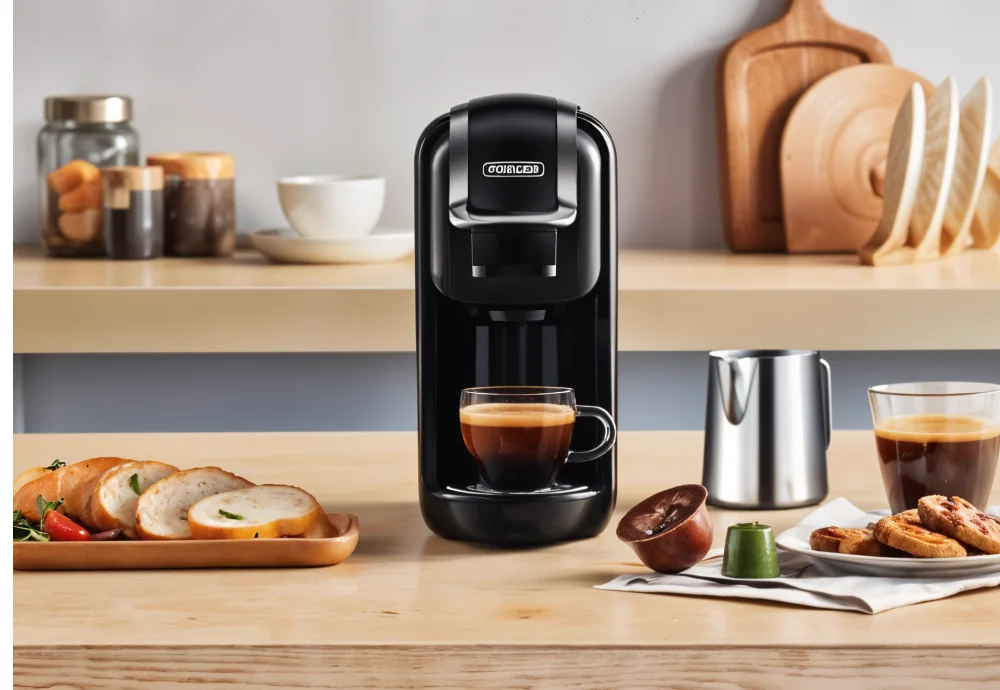coffee machine capsules and ground