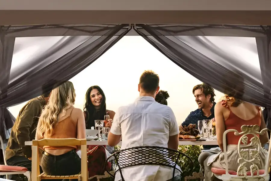 pop up gazebo with netting
