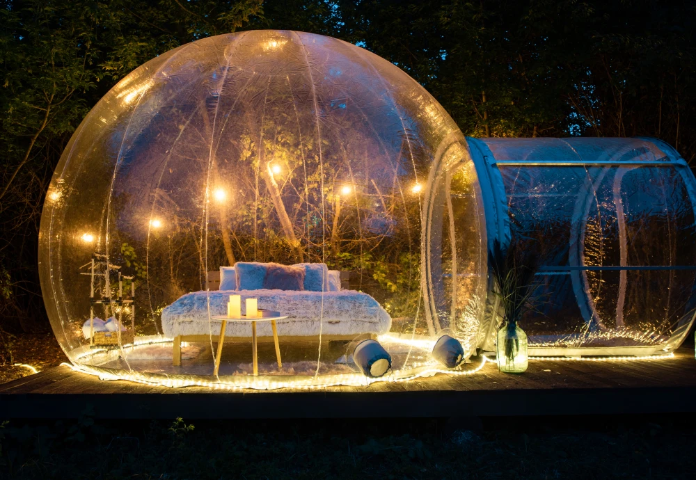 stargazing clear inflatable bubble dome igloo tent